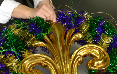 Party Ideas by Mardi Gras Outlet: Mardi Gras Wreath Ideas: One wreath-Three  Different Ways!