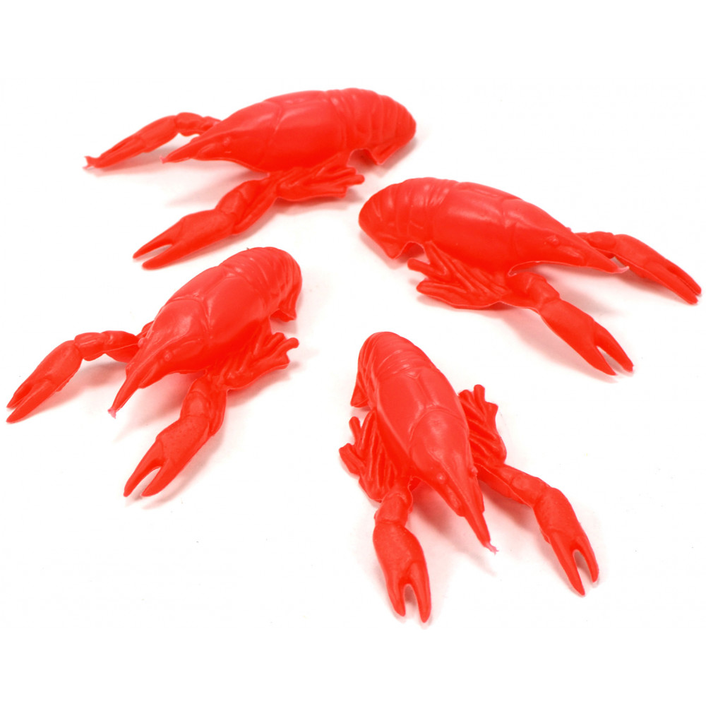 4pcs Artificial Soft Plastic Crawfish for Freshwater / Saltwater
