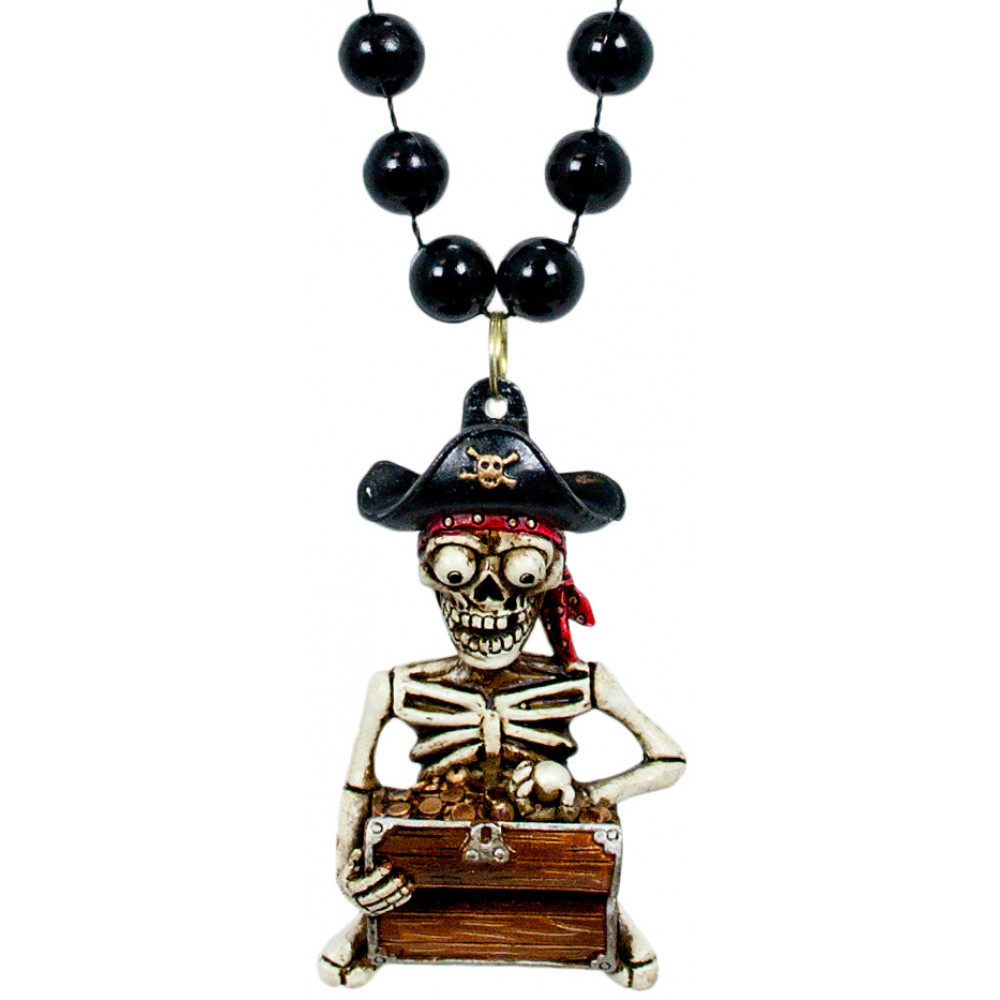 Pirate Skull Bead Necklaces