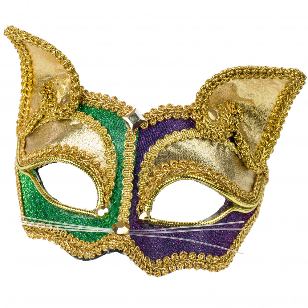 Plain White Craft Unpainted Venetian Cat Masquerade Mardi Gras Party Women  Mask for sale online