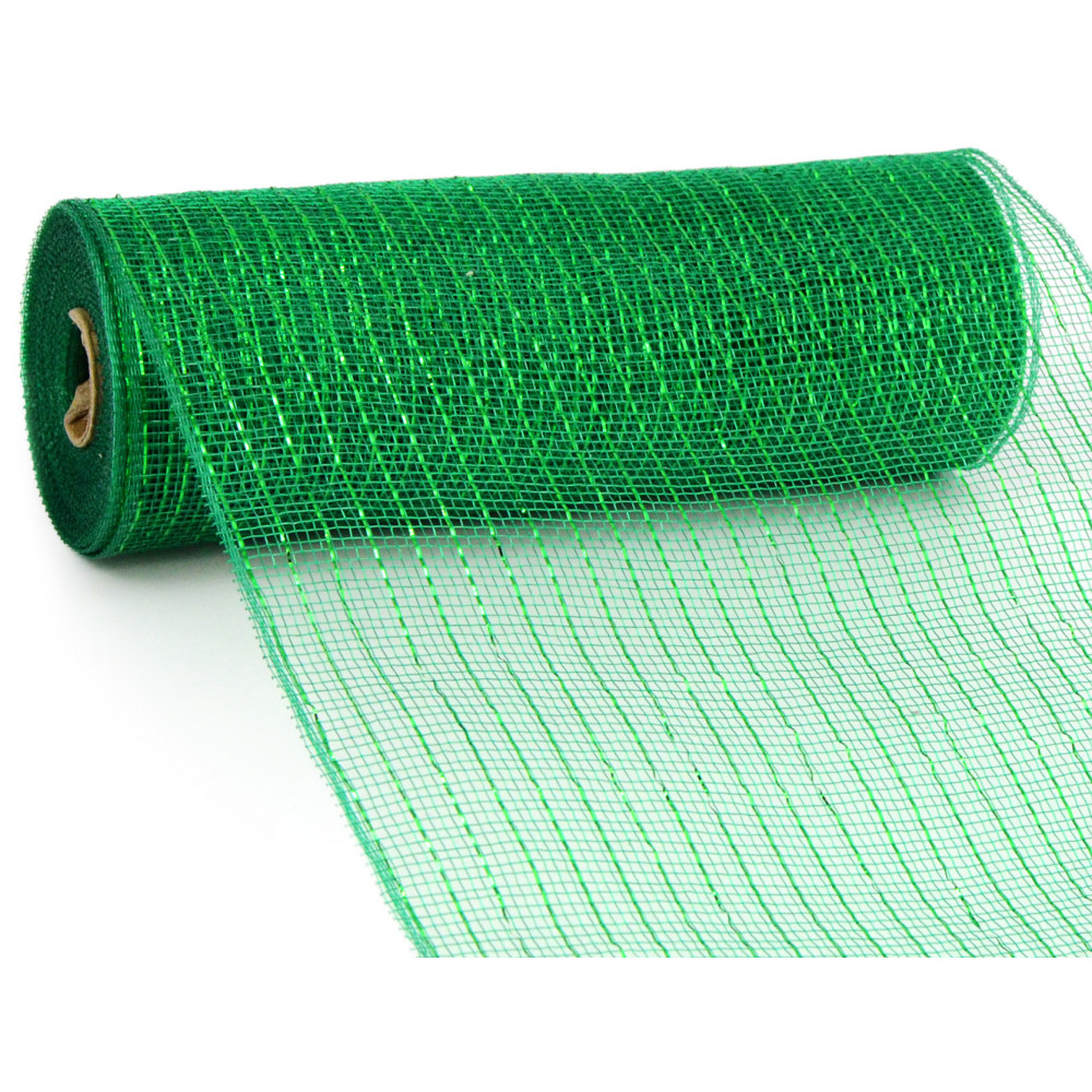 2.5 Poly Mesh Ribbon: Metallic Emerald Green [RS200406] 