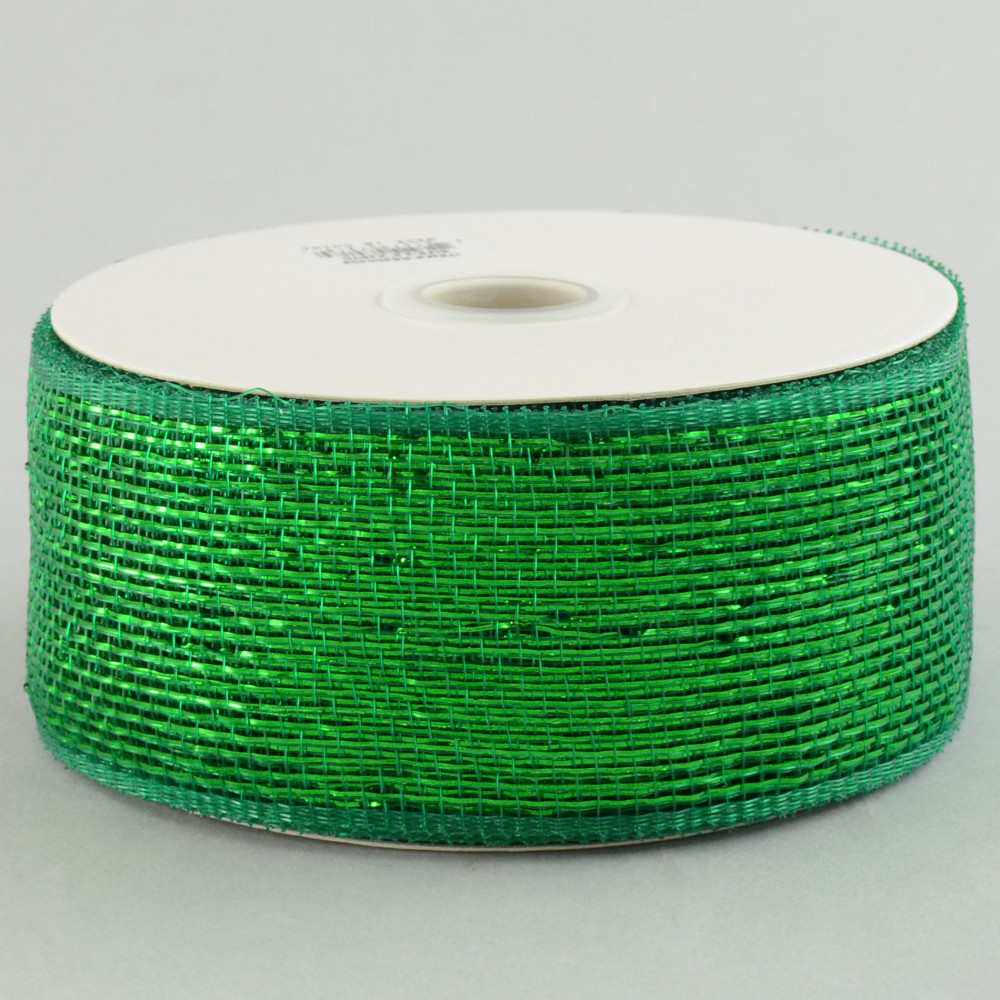 Emerald Green With Emerald Green Foil Deco Mesh, 10 Inch Deco Mesh Rolls, Deco  Mesh Rolls, Green Deco Mesh, Deco Mesh Supplies, RE130106 