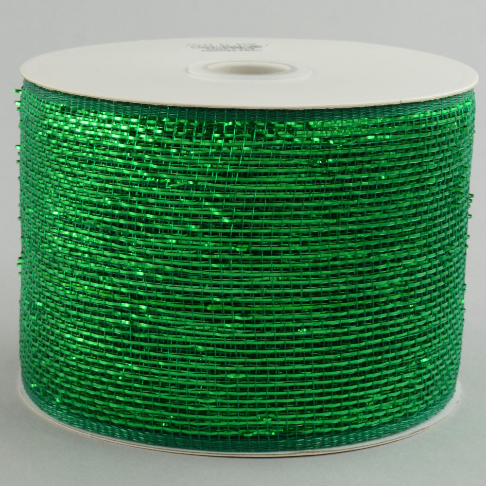 4 Poly Mesh Ribbon: Metallic Emerald Green [RS200506