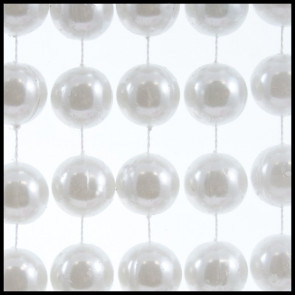 18mm Beads 96" Pearl White