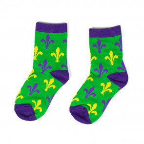 Mardi Gras Ruffle Socks
