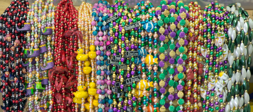 Mardi Gras Party Beads Wholesale, 12PK